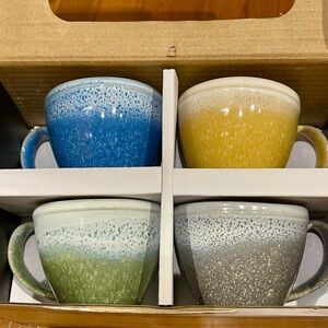 New in box set of 4 Espresso cups and Sauces, Danica